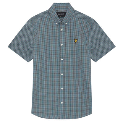 Jeans Blue - Front - Lyle & Scott Mens Checked Shirt