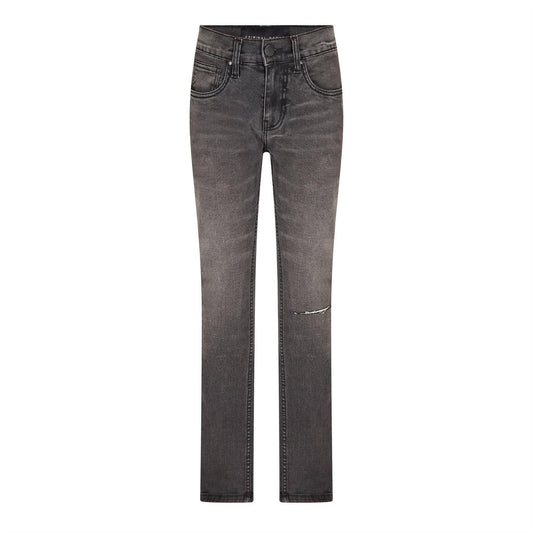 Grey - Front - Criminal Damage Womens-Ladies Essential Ripped Slim Jeans