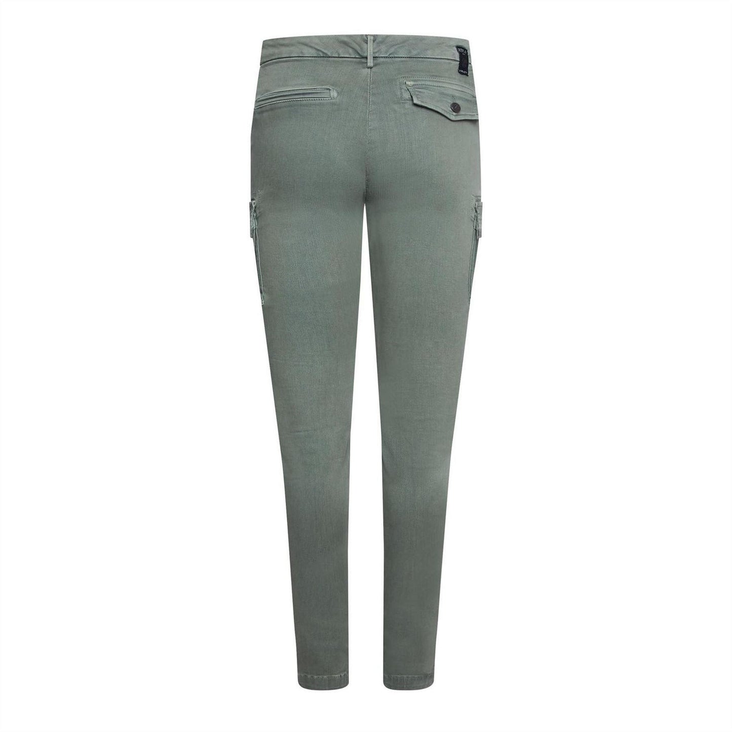 Green - Back - Replay Womens-Ladies Cotton Blend Slim Jeans