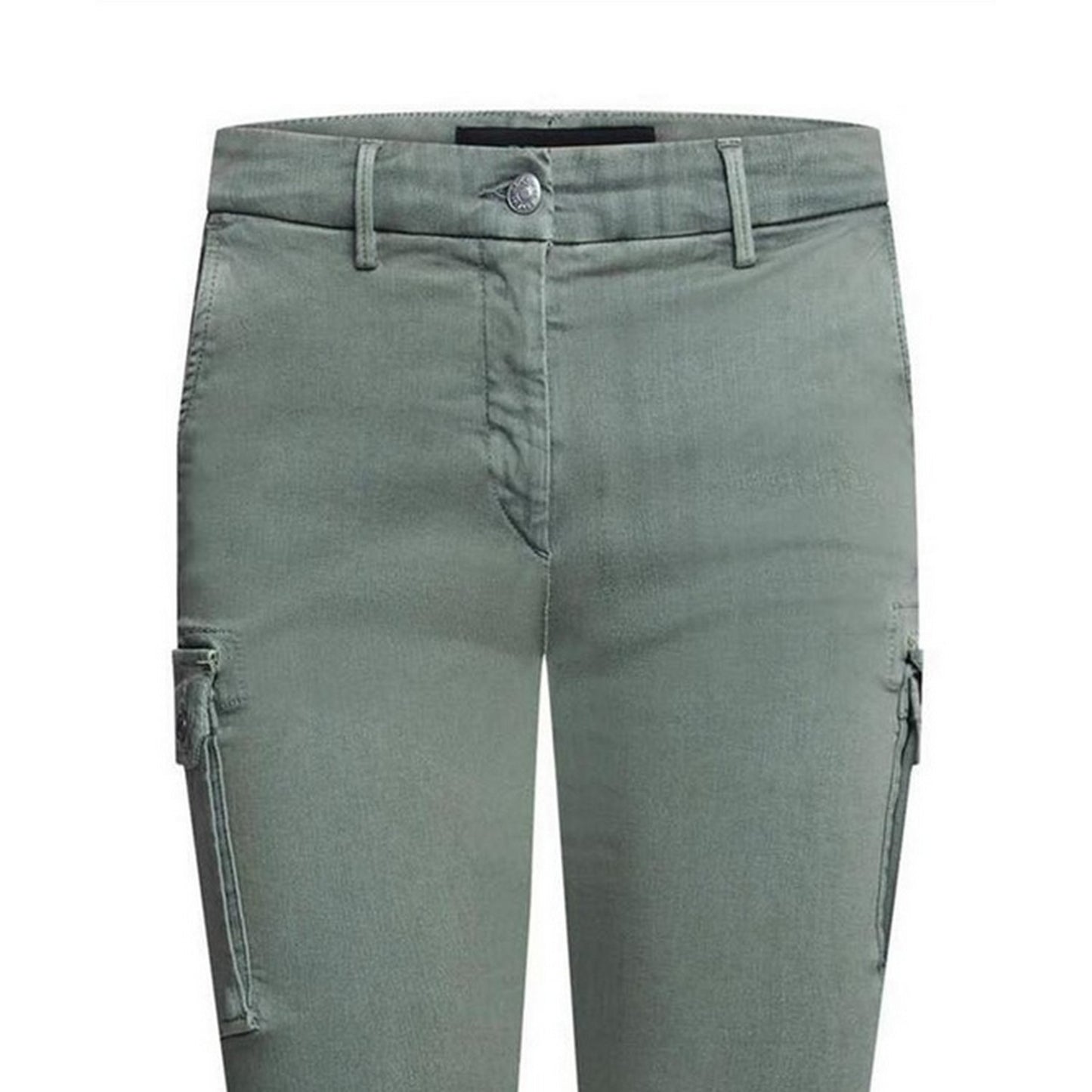Green - Side - Replay Womens-Ladies Cotton Blend Slim Jeans