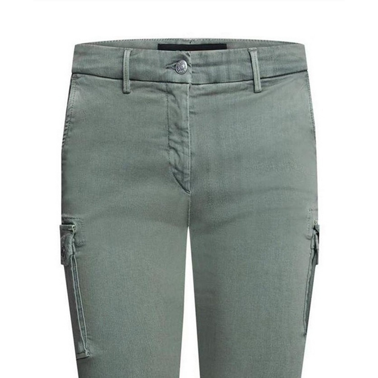 Green - Side - Replay Womens-Ladies Cotton Blend Slim Jeans