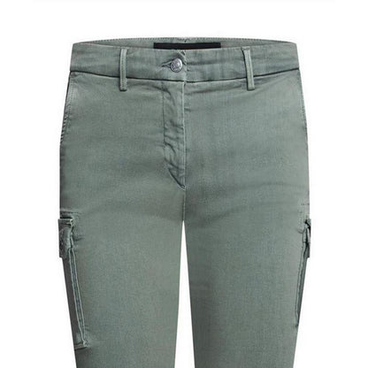 Green - Side - Replay Womens-Ladies Cotton Blend Slim Jeans
