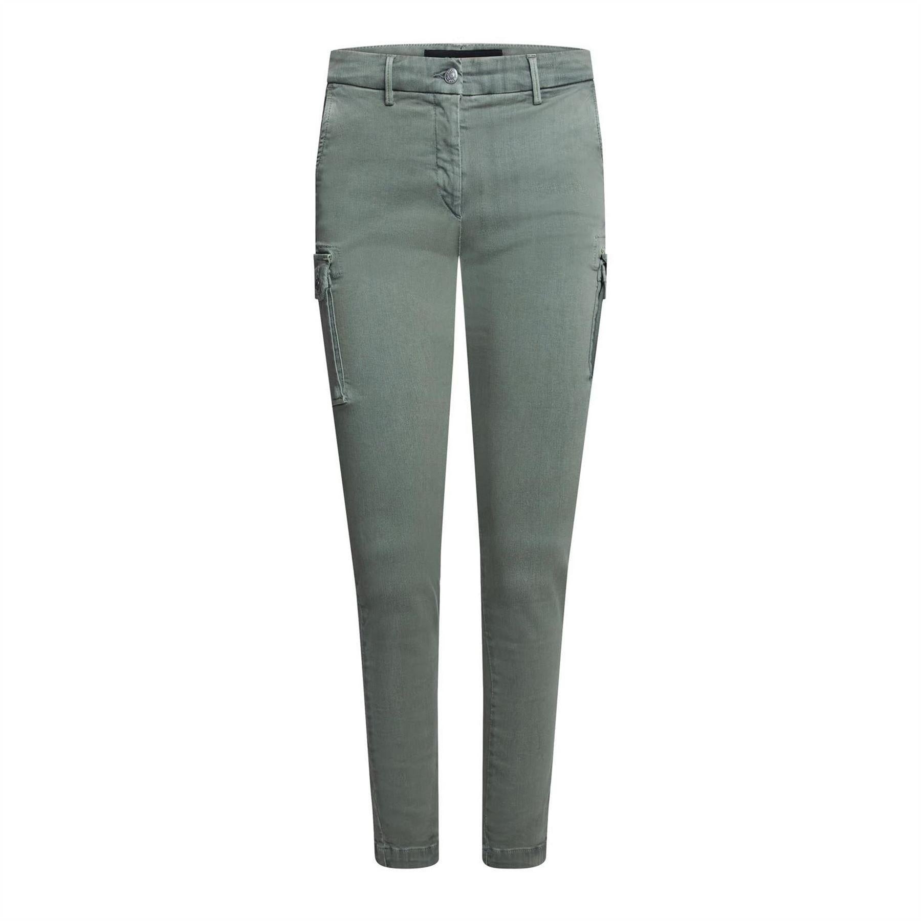 Green - Front - Replay Womens-Ladies Cotton Blend Slim Jeans