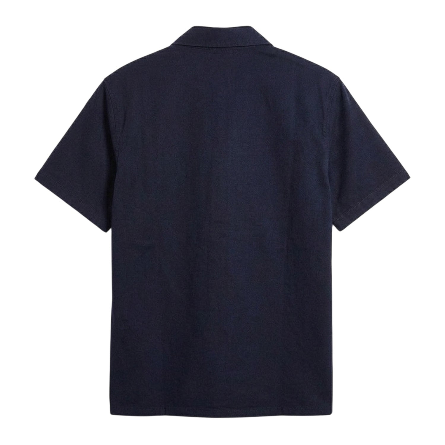 Navy - Back - Farah Mens Cotton Blend Shirt