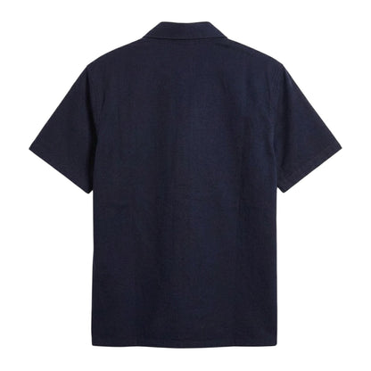 Navy - Back - Farah Mens Cotton Blend Shirt