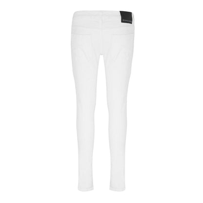White - Back - Criminal Damage Mens Camden Slim Jeans