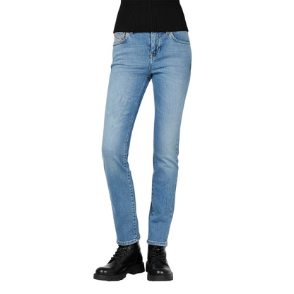 Blue Denim - Side - Diesel Womens-Ladies 1994 Straight Leg Jeans
