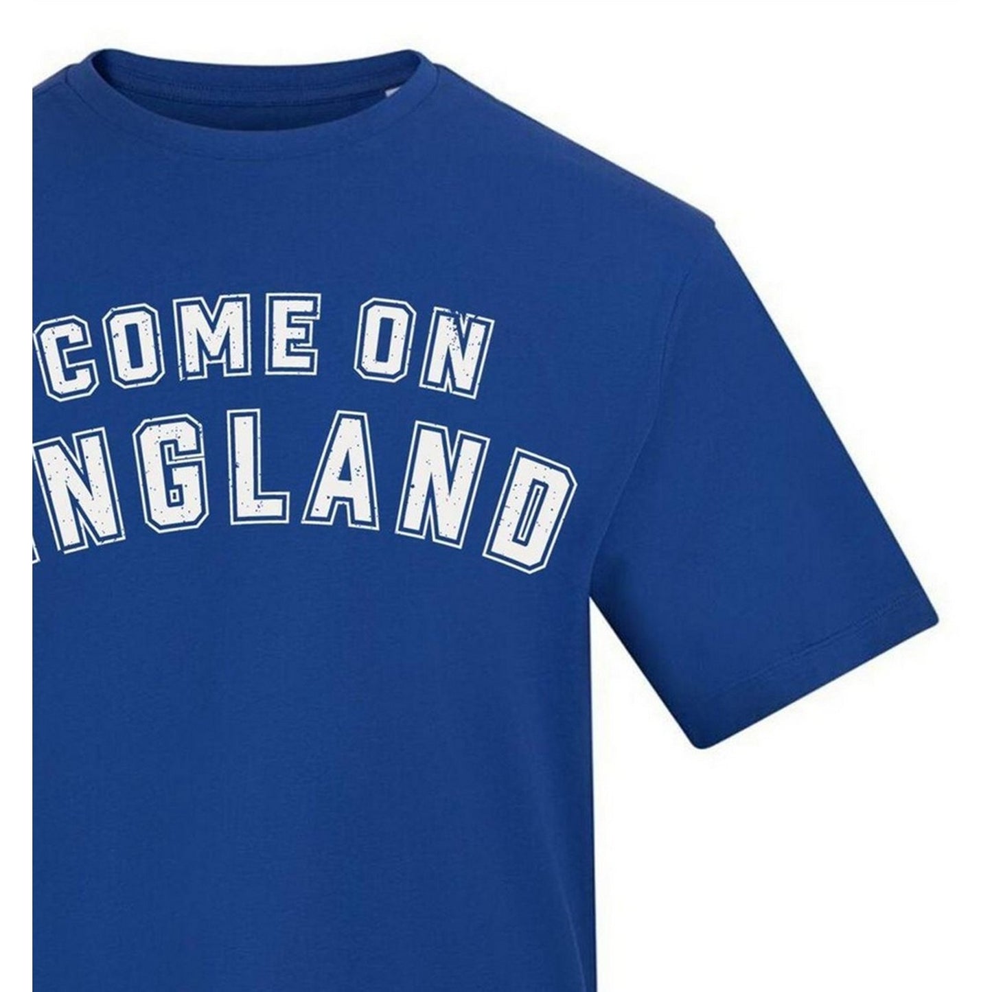 Blue - Side - AWD Mens Come On England T-Shirt