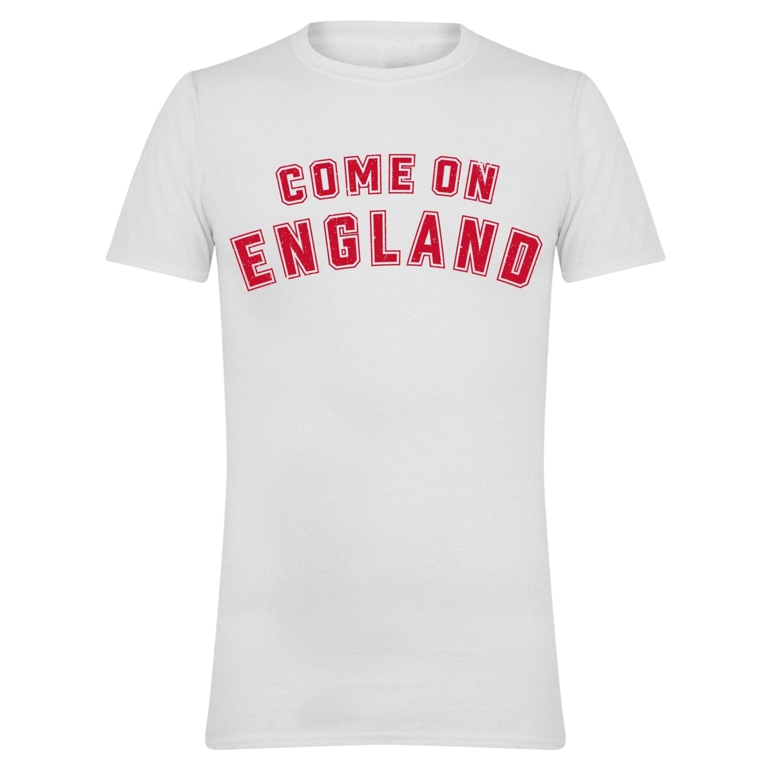 White - Front - AWD Mens Come On England T-Shirt