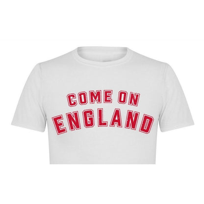 White - Lifestyle - AWD Mens Come On England T-Shirt