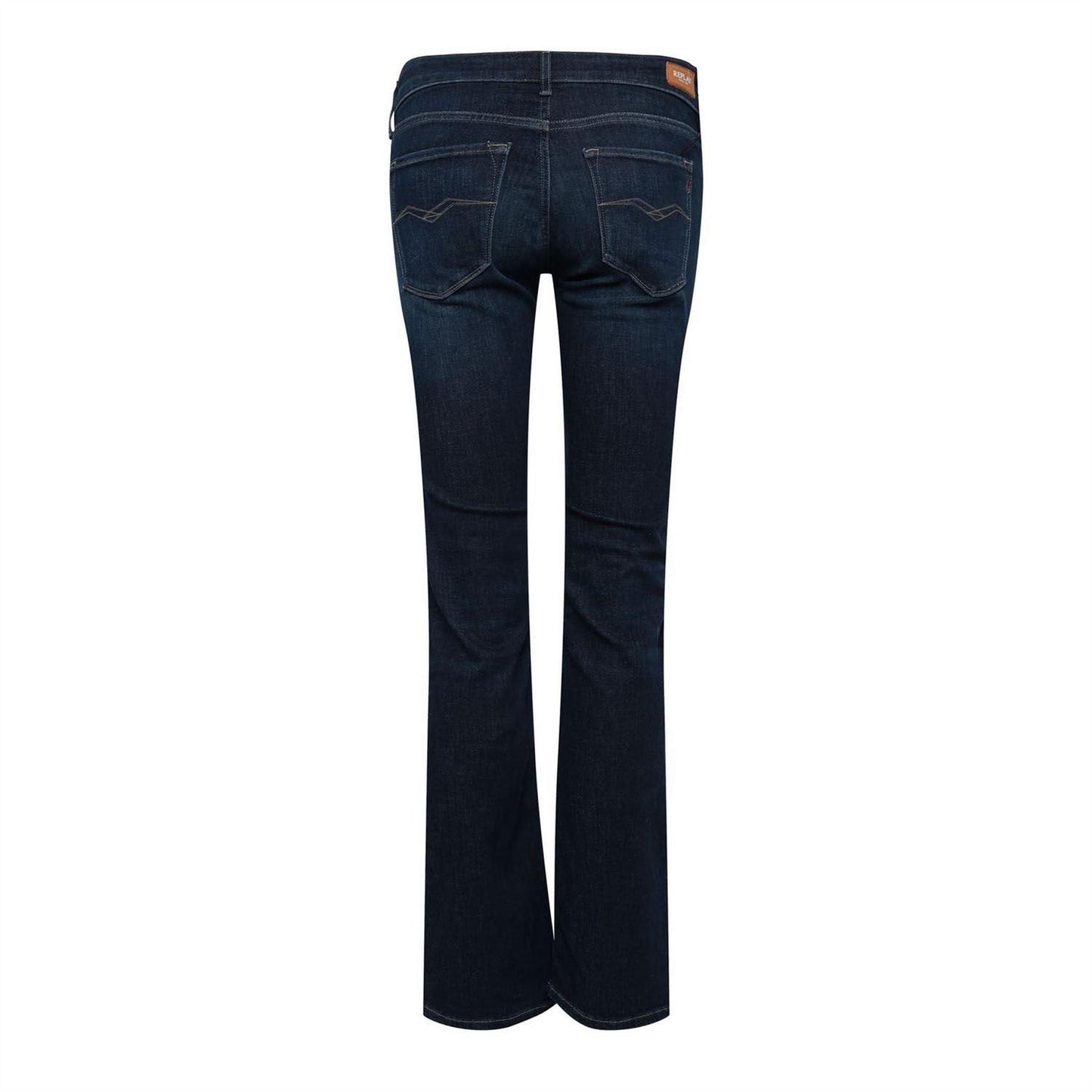 Blue - Back - Replay Womens-Ladies Luz Bootcut Jeans