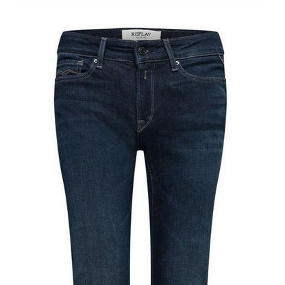 Blue - Side - Replay Womens-Ladies Luz Bootcut Jeans