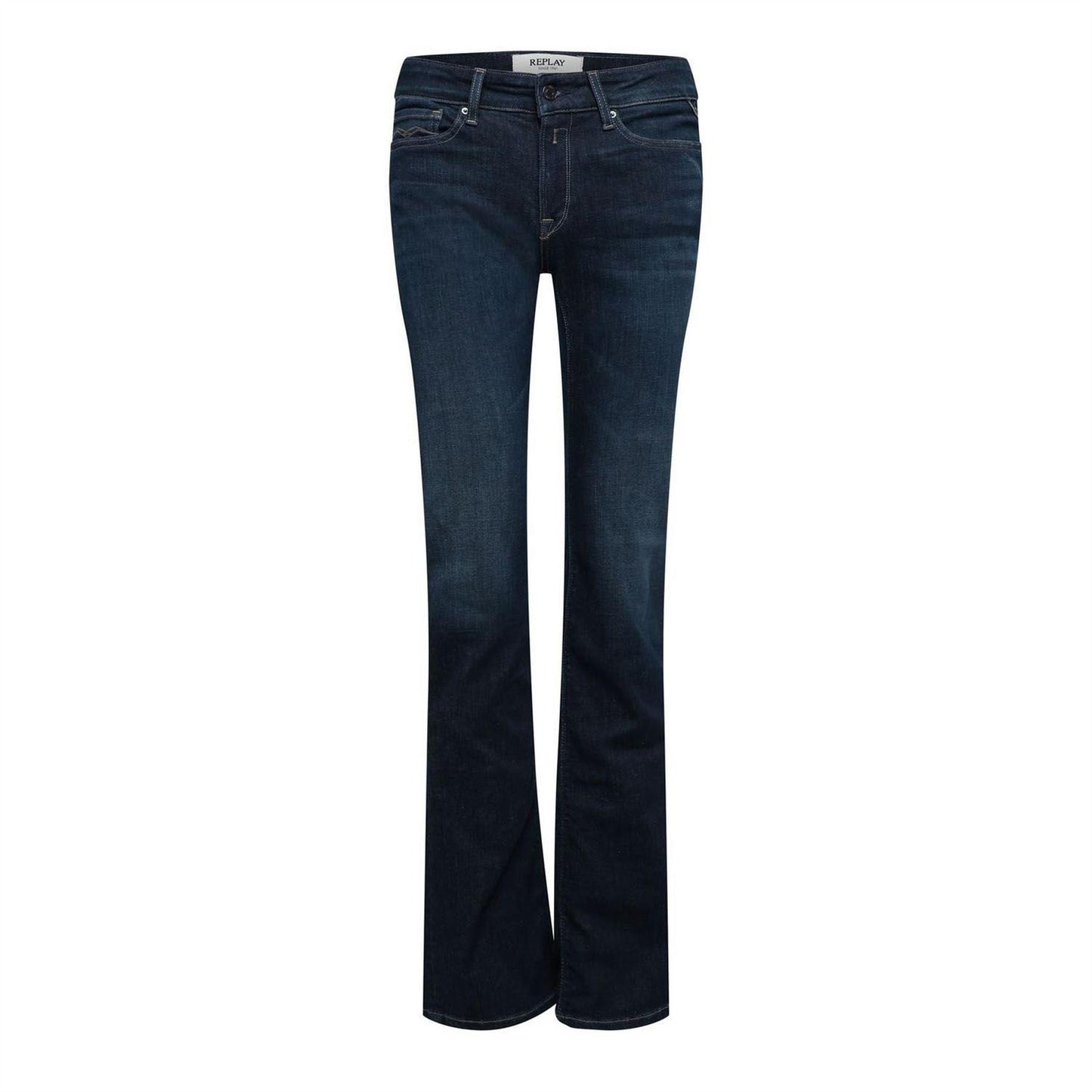 Blue - Front - Replay Womens-Ladies Luz Bootcut Jeans