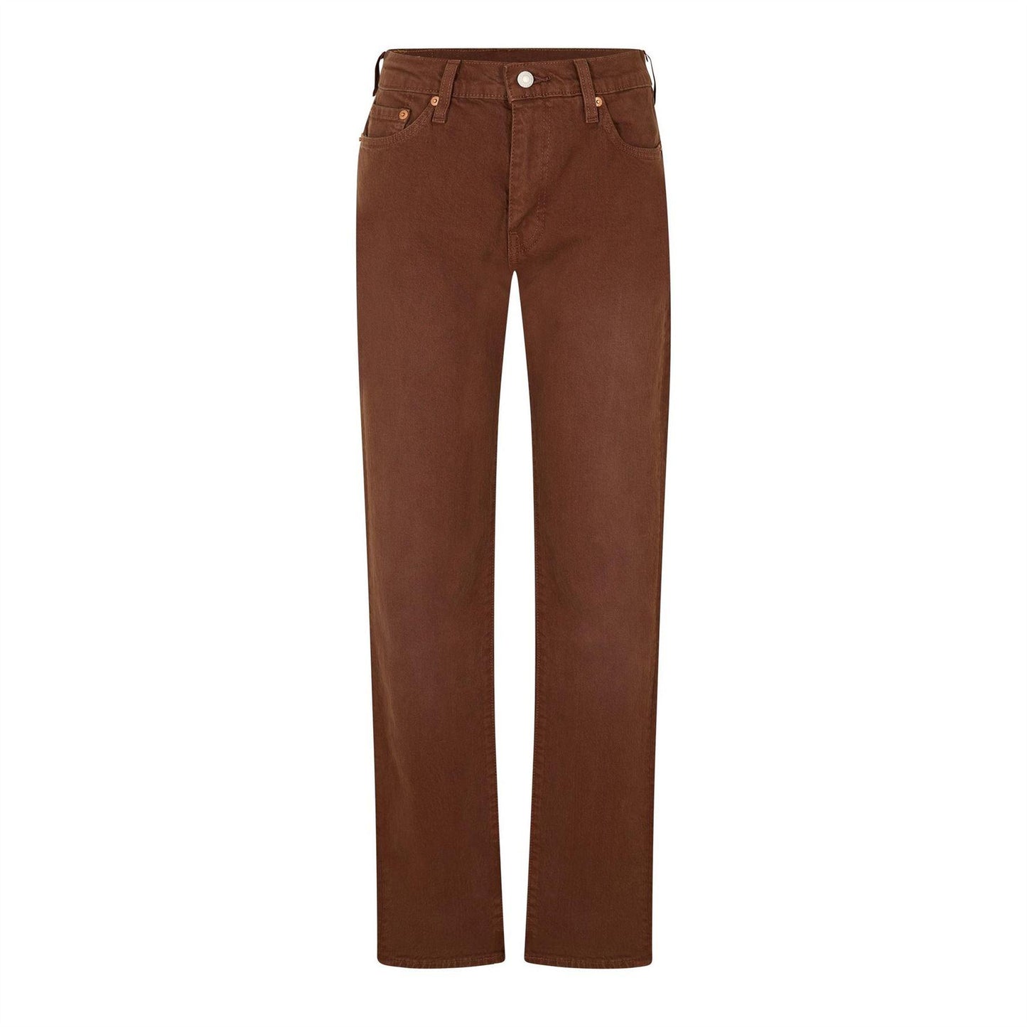 Clay Red - Front - Levis Womens-Ladies 511 Cotton Blend Slim Jeans