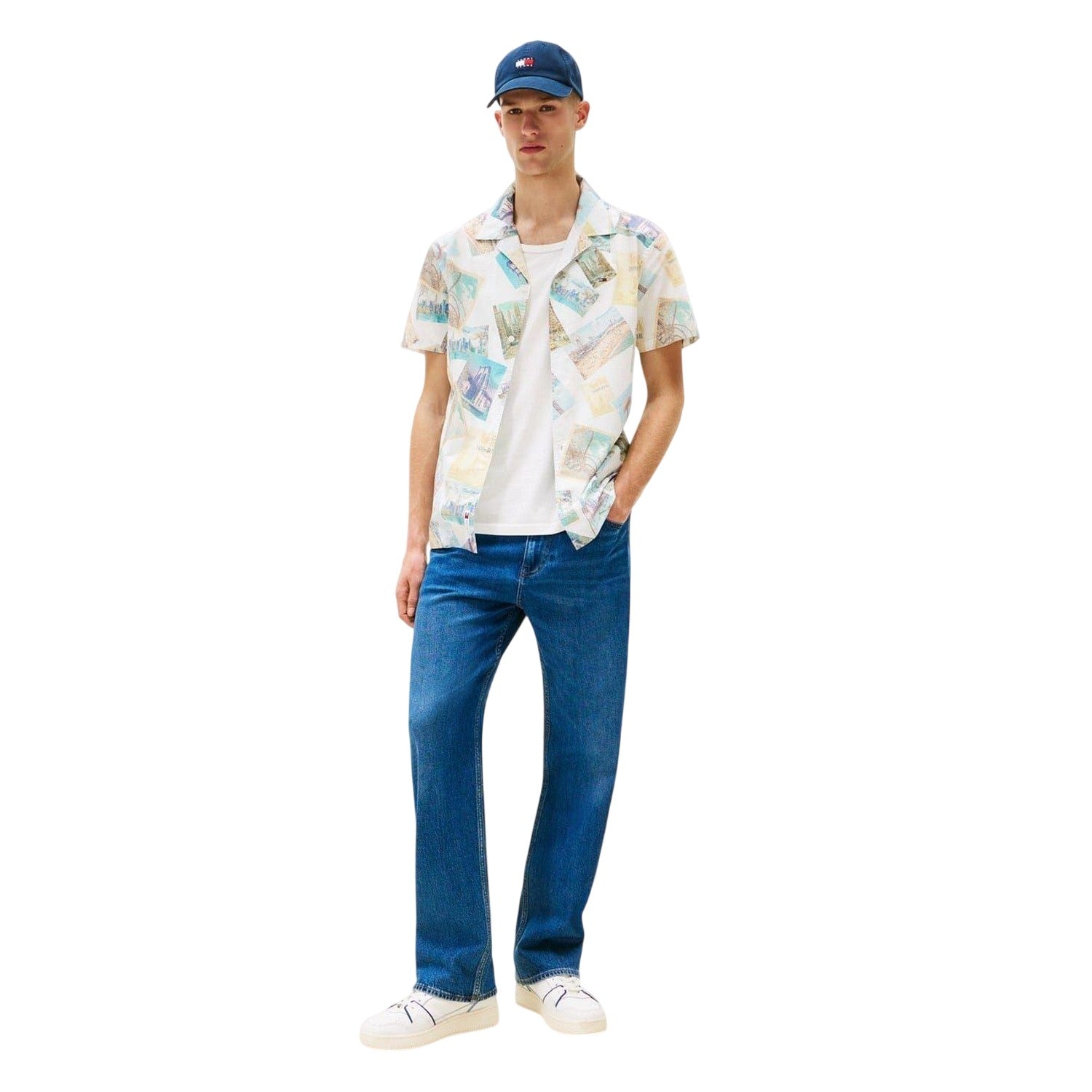 Ecru - Lifestyle - Tommy Jeans Mens Regular Shirt