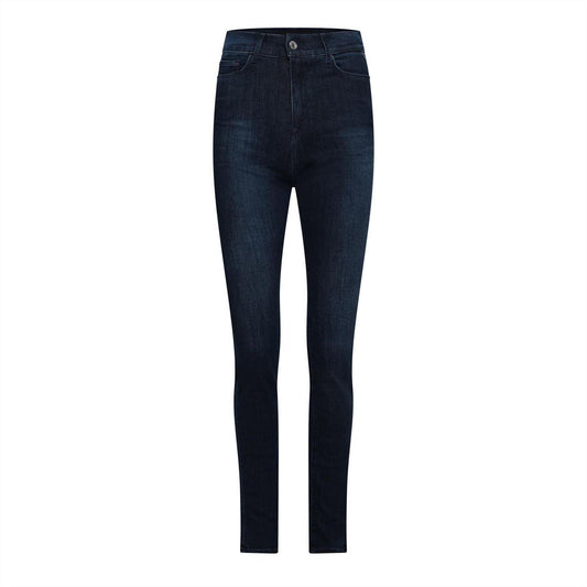 Blue - Front - Replay Womens-Ladies Cotton Denim Slim Jeans