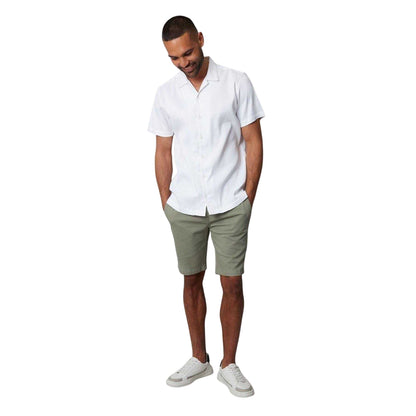White - Lifestyle - Threadbare Mens Birger Regular Short-Sleeved Shirt