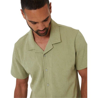 Sage - Side - Threadbare Mens Darvel Short-Sleeved Shirt
