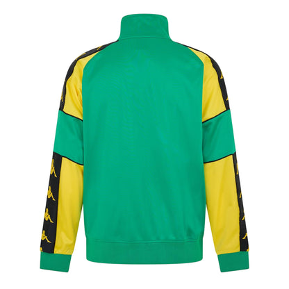 Bright Yellow-Black - Back - Kappa Mens Too Hot Jacket