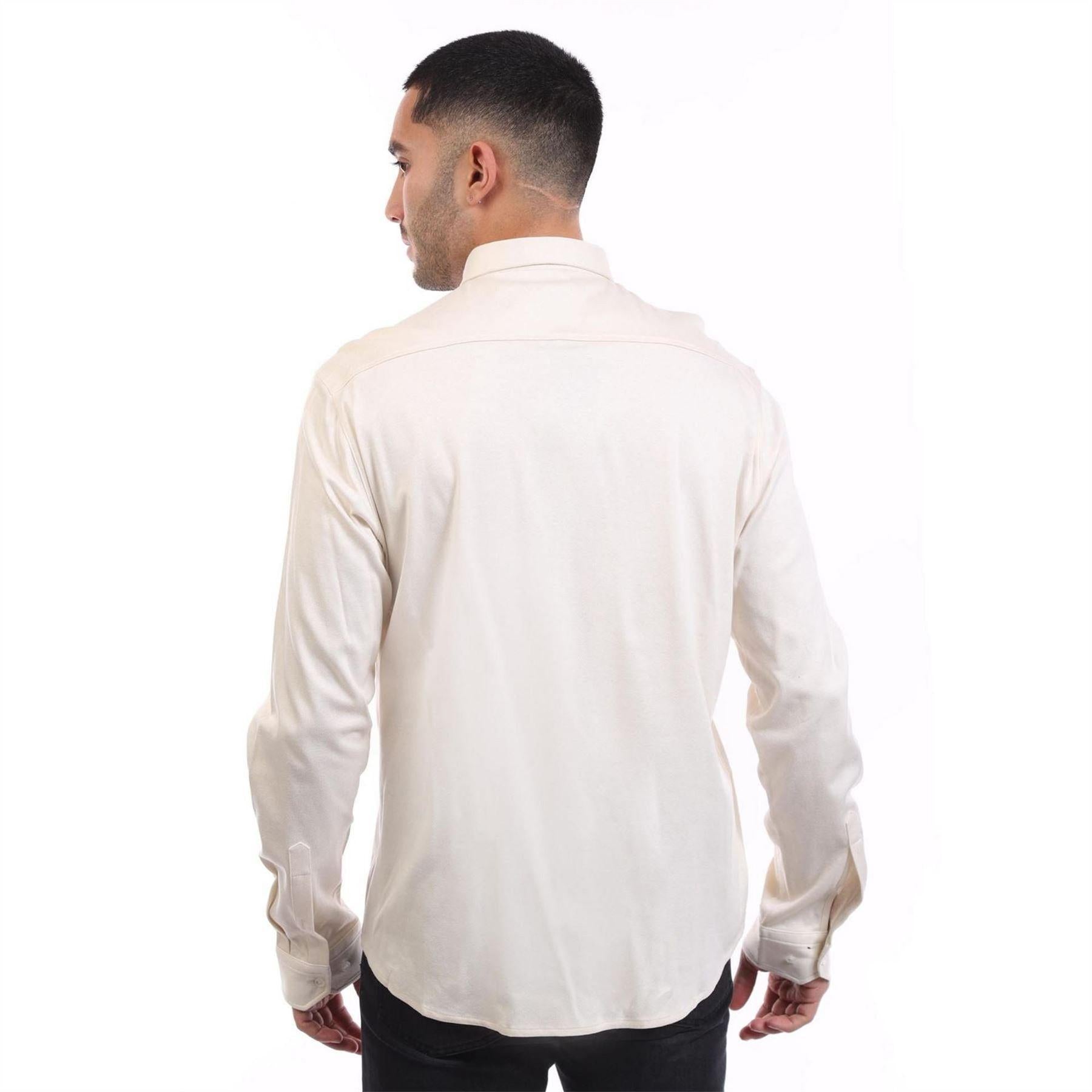 White - Back - Boss Mens Motion Regular Shirt
