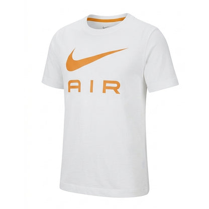White-Orange - Back - Nike Childrens-Kids Air T-Shirt & Shorts Set