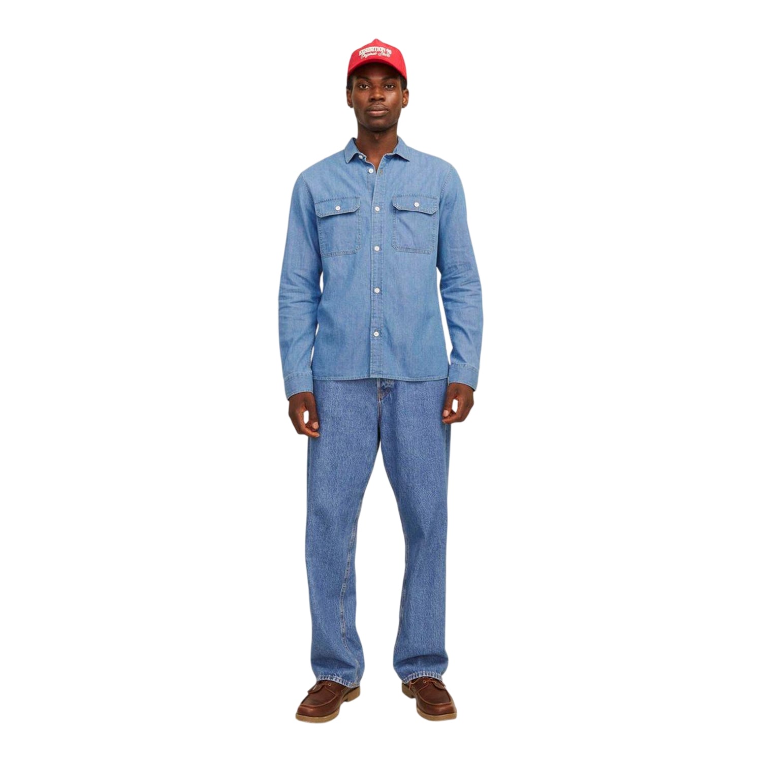 Light Denim Blue - Lifestyle - Jack And Jones Mens Denim Shirt