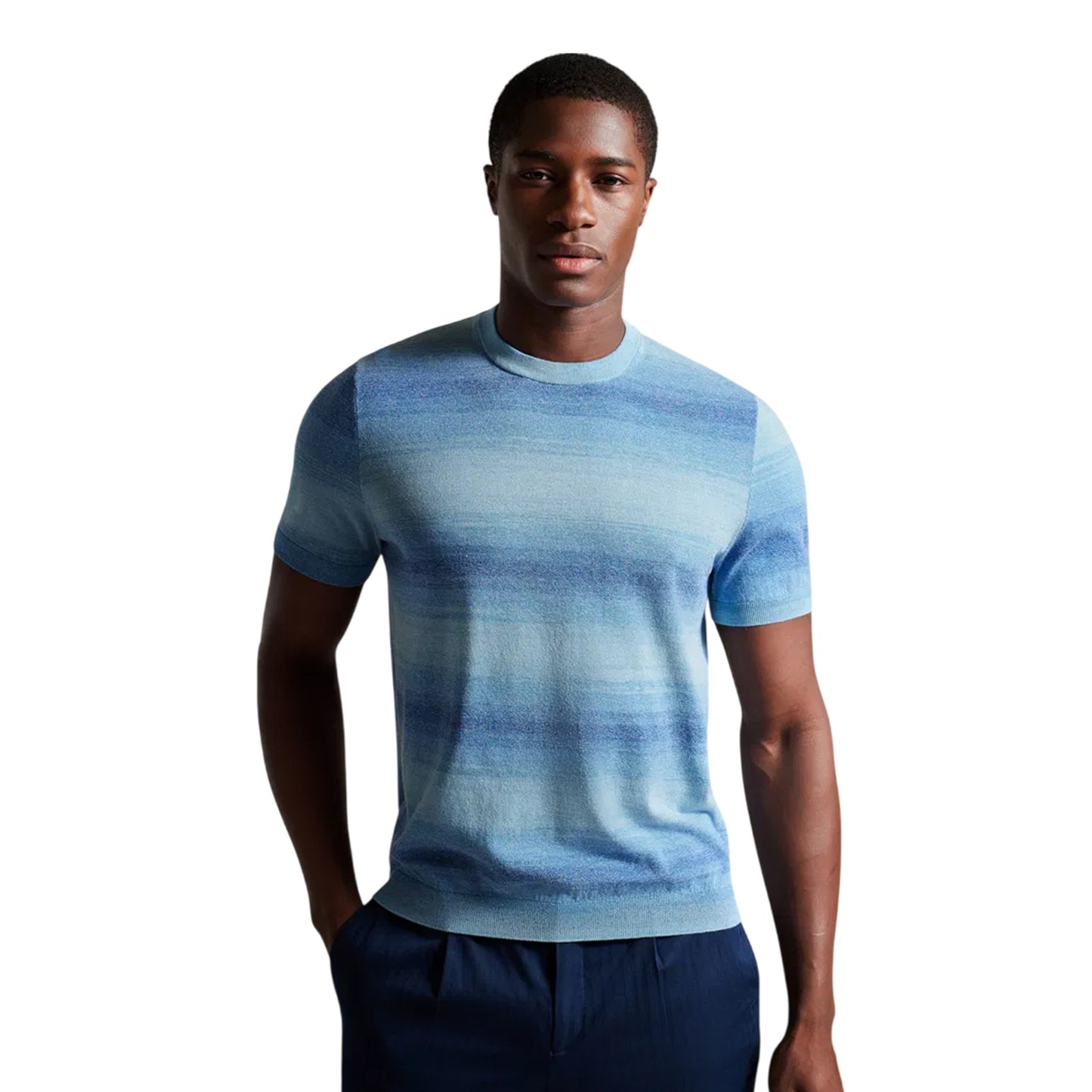Blue - Side - Ted Baker Unisex Adult Notte T-Shirt