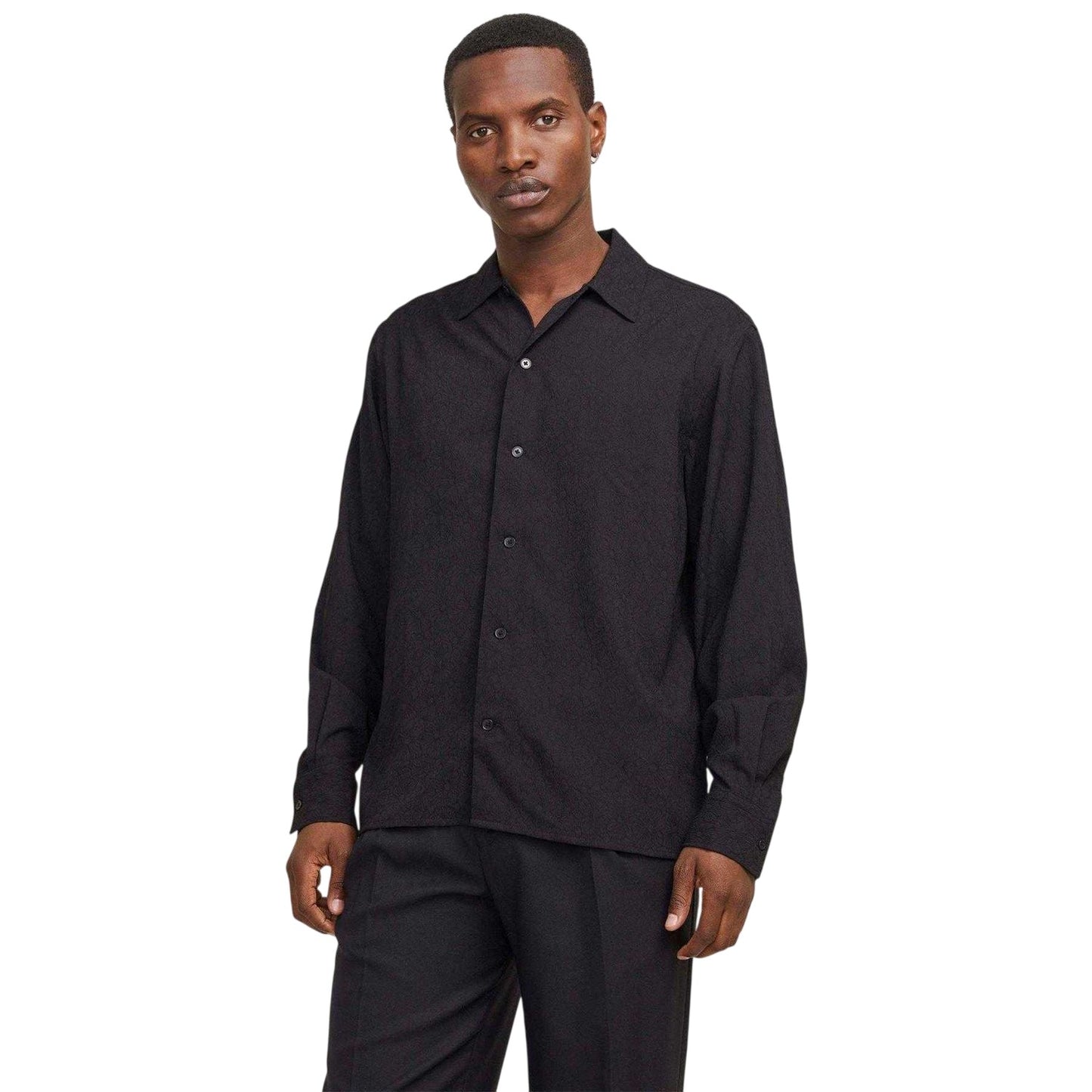 Black - Lifestyle - Jack And Jones Mens Jacquard Shirt
