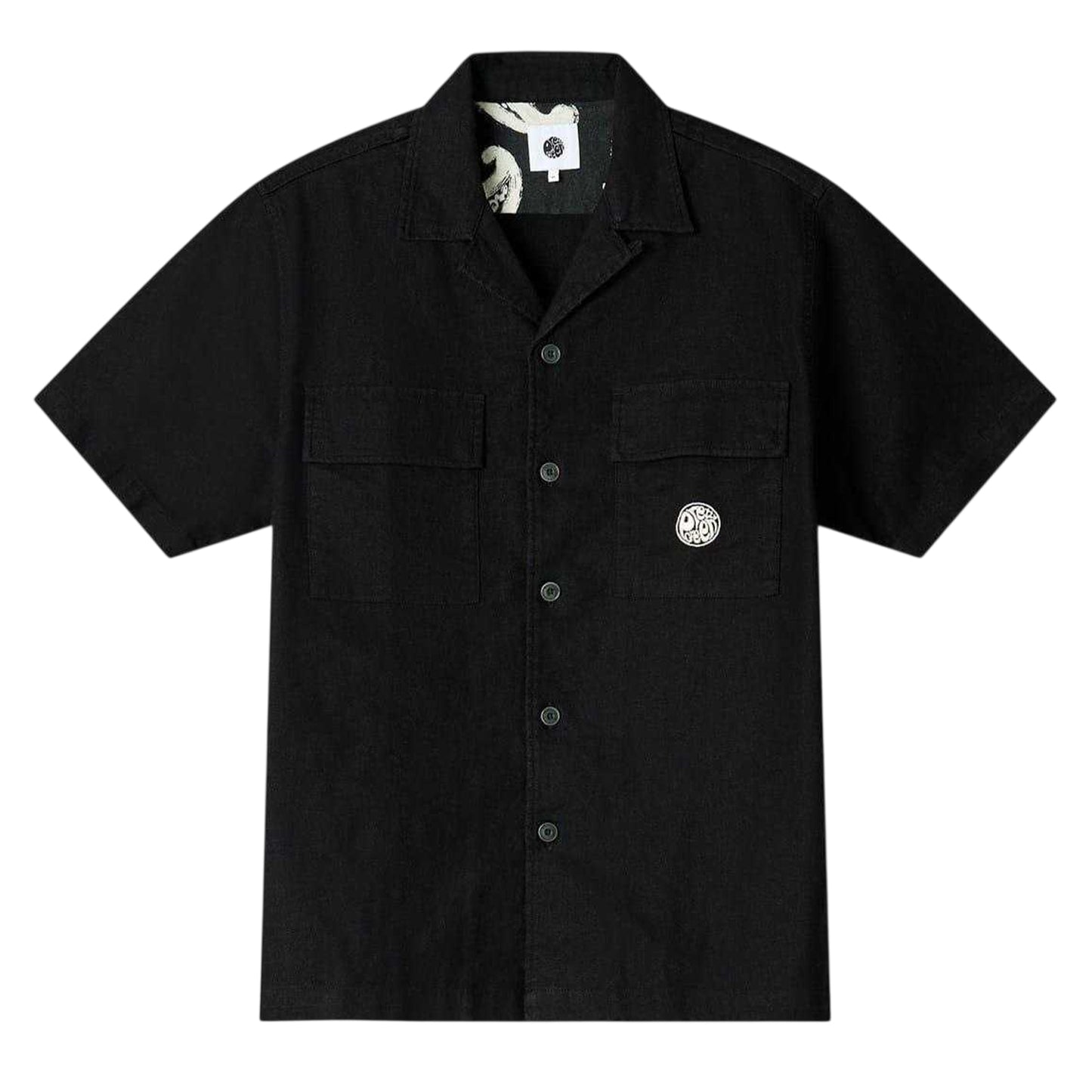 Black - Front - Pretty Green Mens Regular Short-Sleeved Shirt
