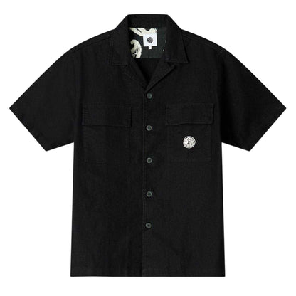 Black - Front - Pretty Green Mens Regular Short-Sleeved Shirt