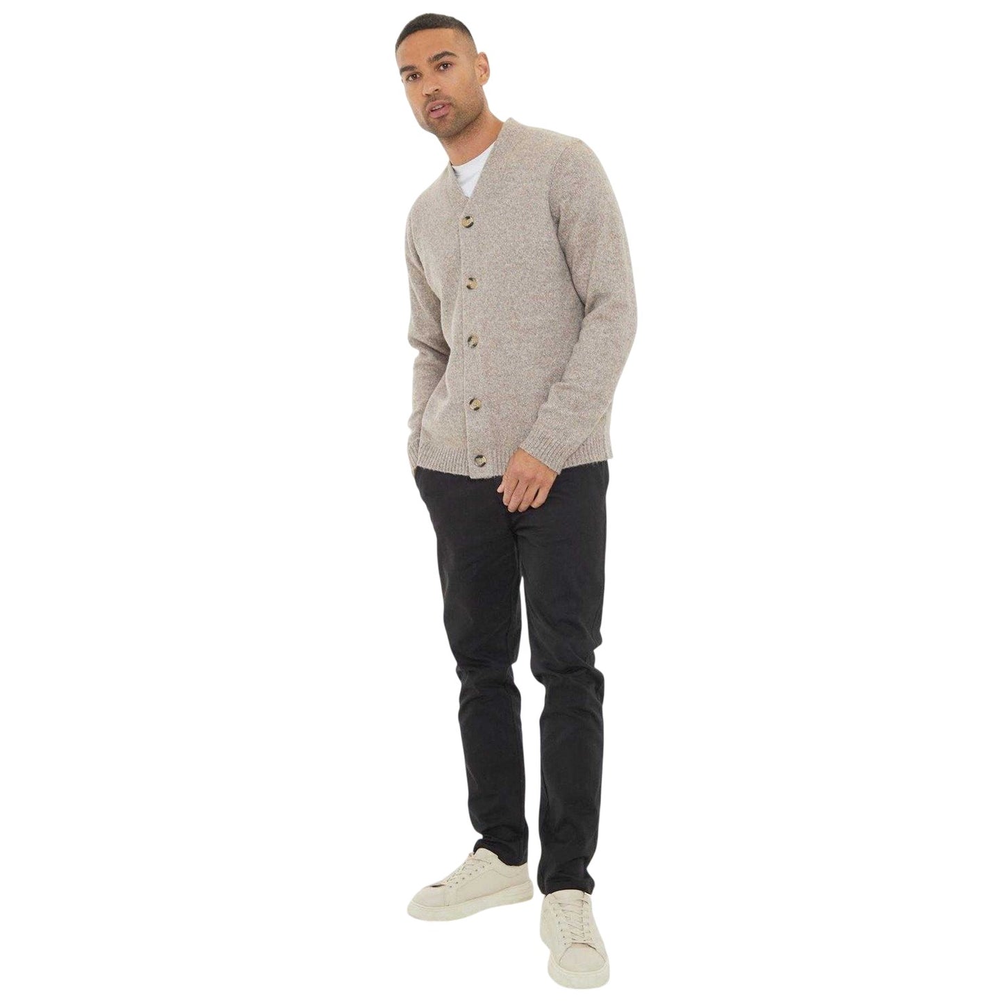 Charcoal Marl - Lifestyle - Threadbare Mens Dutch Cardigan