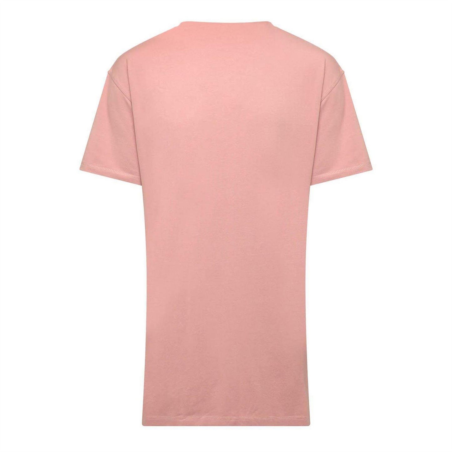 Pink - Back - Hugo Womens-Ladies Nite Cotton Nightdress