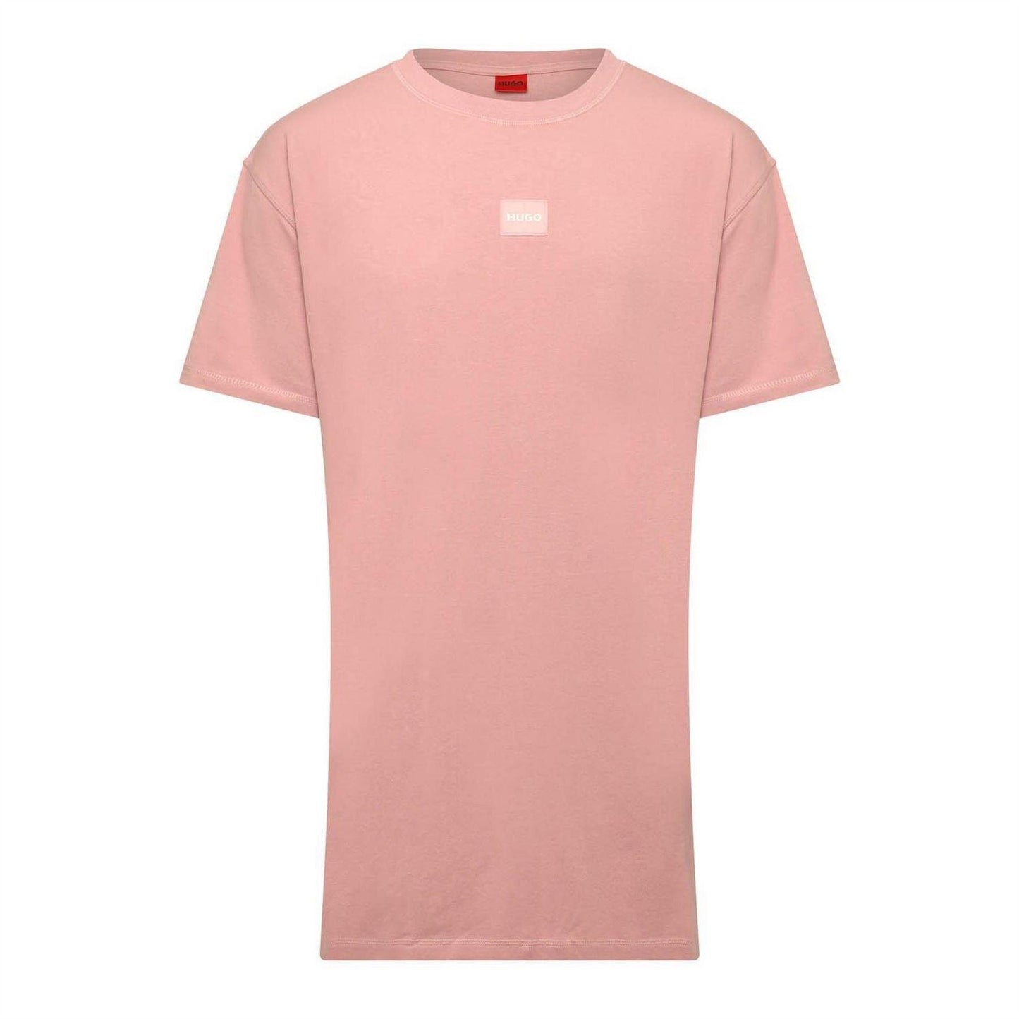 Pink - Front - Hugo Womens-Ladies Nite Cotton Nightdress