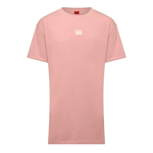 Pink - Front - Hugo Womens-Ladies Nite Cotton Nightdress