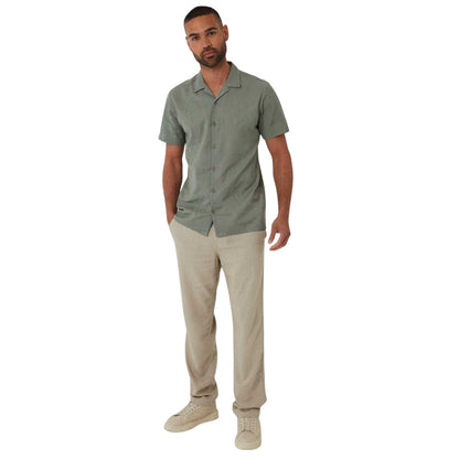 Taupe - Lifestyle - Threadbare Mens Maples Regular Shirt