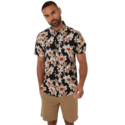 Black - Front - Threadbare Mens Bellis Regular Shirt