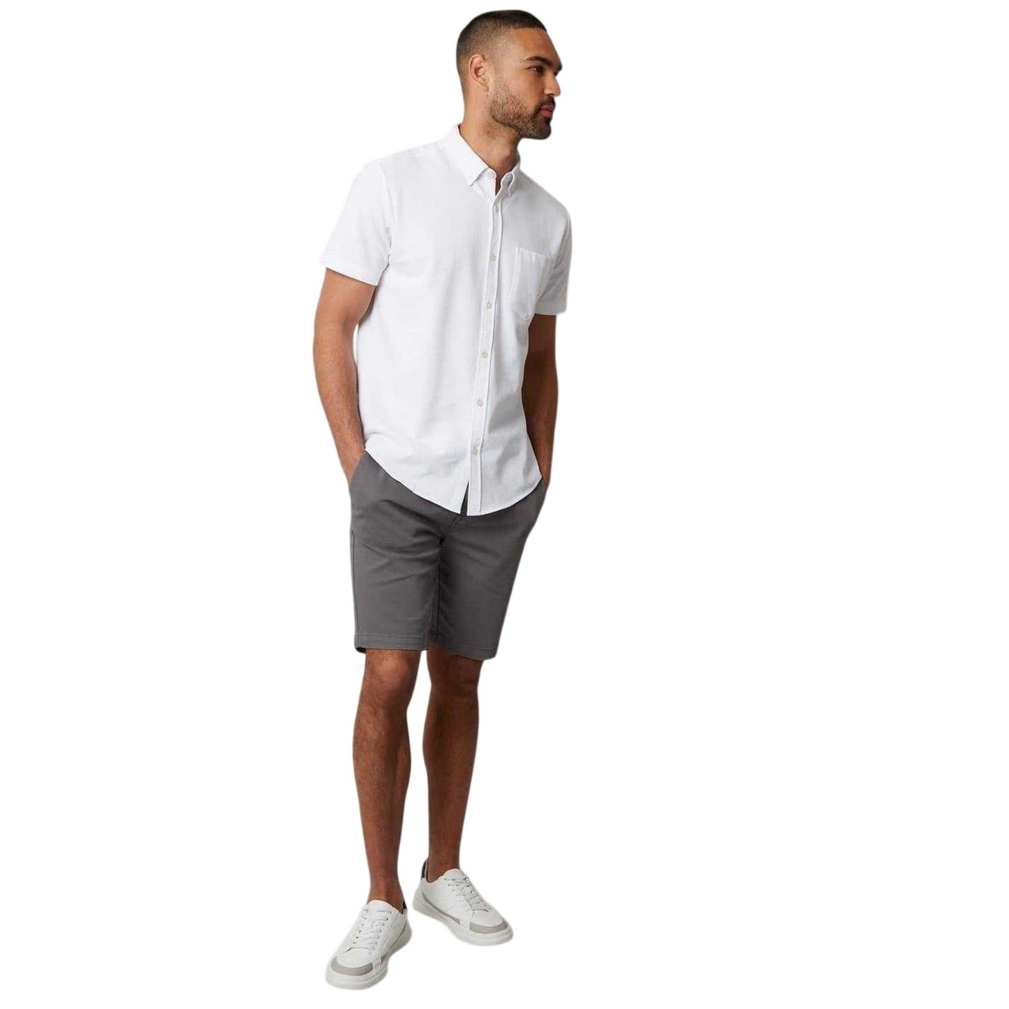 White - Lifestyle - Threadbare Mens Majestic Shirt