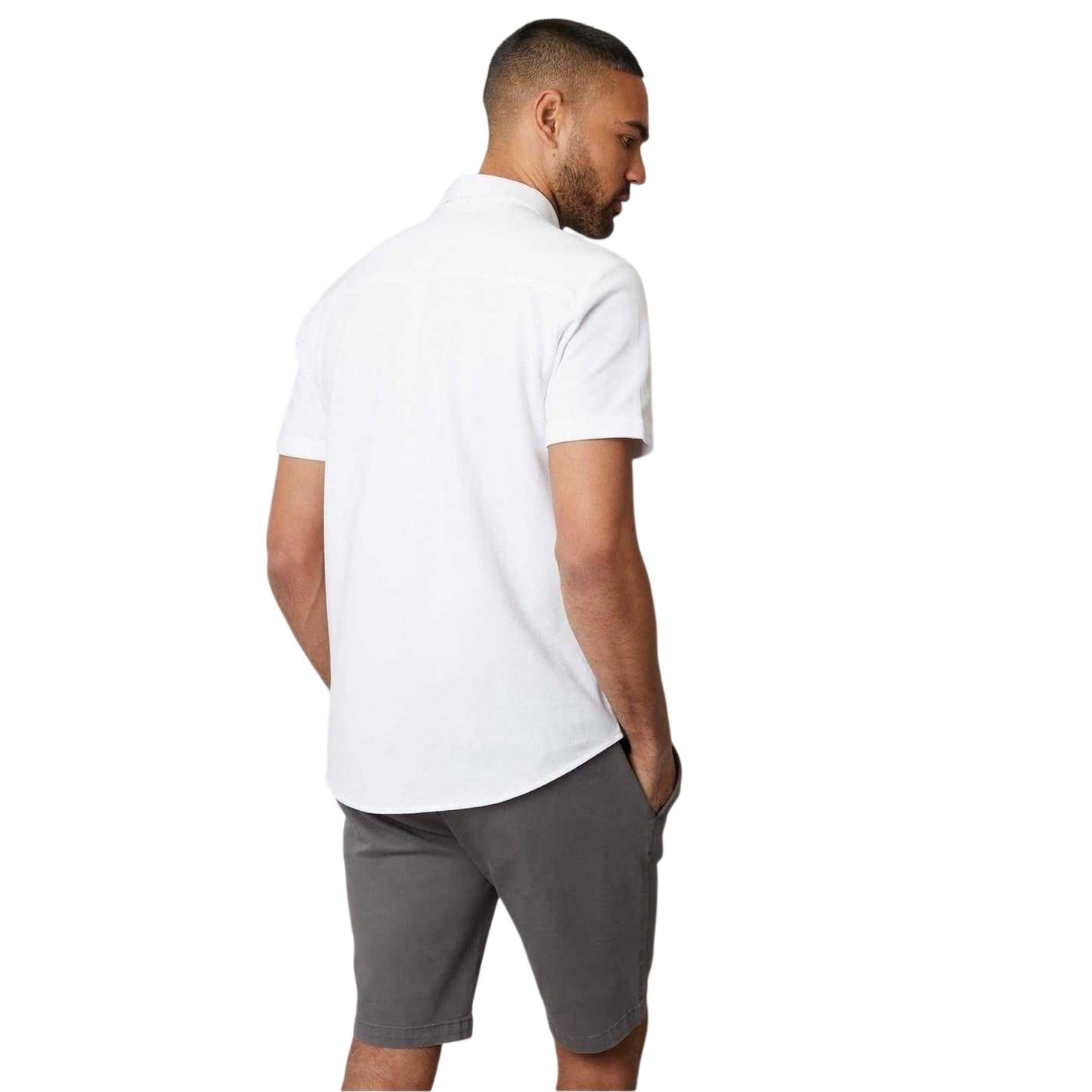 White - Back - Threadbare Mens Majestic Shirt