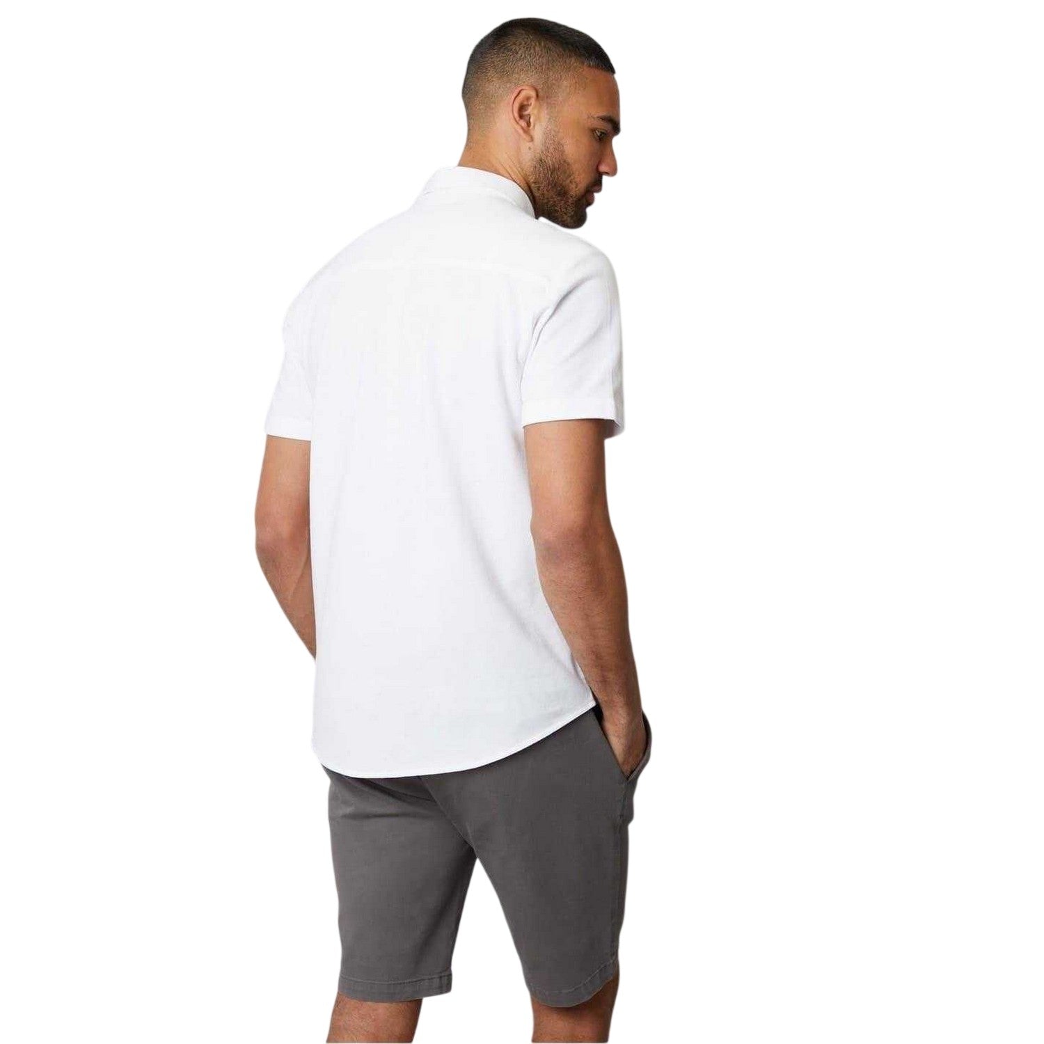 White - Back - Threadbare Mens Majestic Shirt