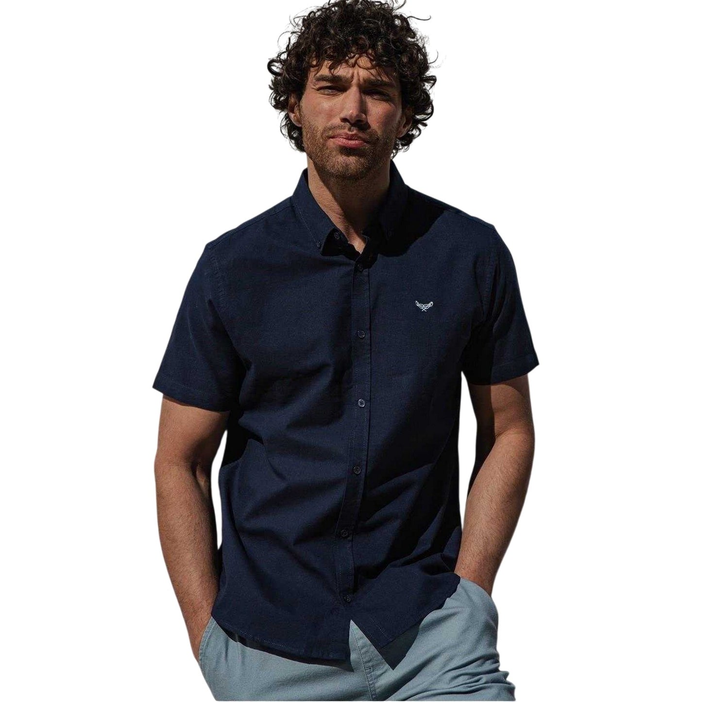 Navy - Front - Threadbare Mens Inferno Shirt