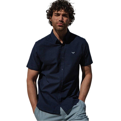 Navy - Front - Threadbare Mens Inferno Shirt