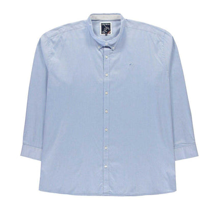 Sky Blue - Front - Raging Bull Mens Plain Tall Long-Sleeved Shirt