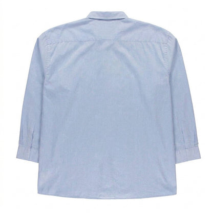 Sky Blue - Back - Raging Bull Mens Plain Tall Long-Sleeved Shirt
