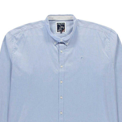 Sky Blue - Side - Raging Bull Mens Plain Tall Long-Sleeved Shirt