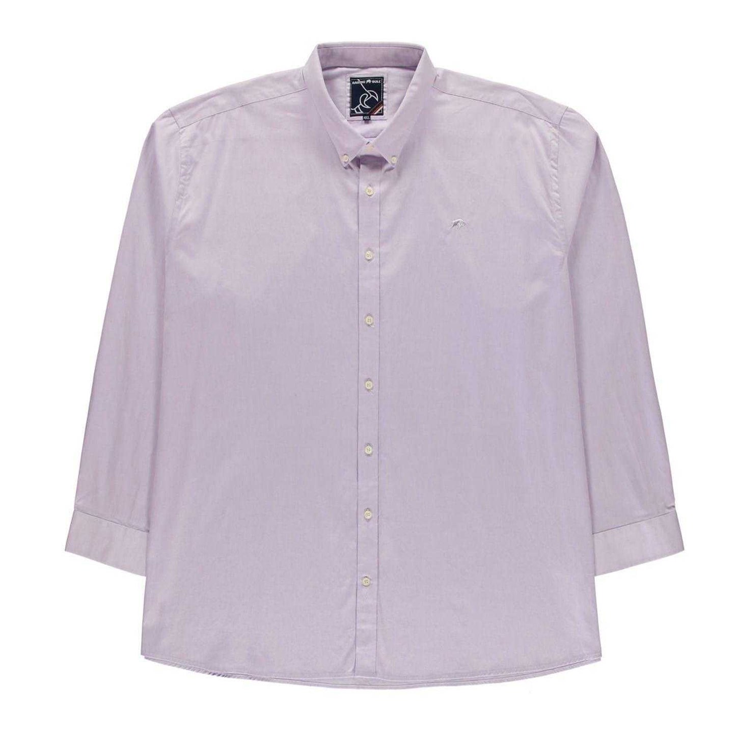 Purple - Front - Raging Bull Mens Plain Tall Long-Sleeved Shirt