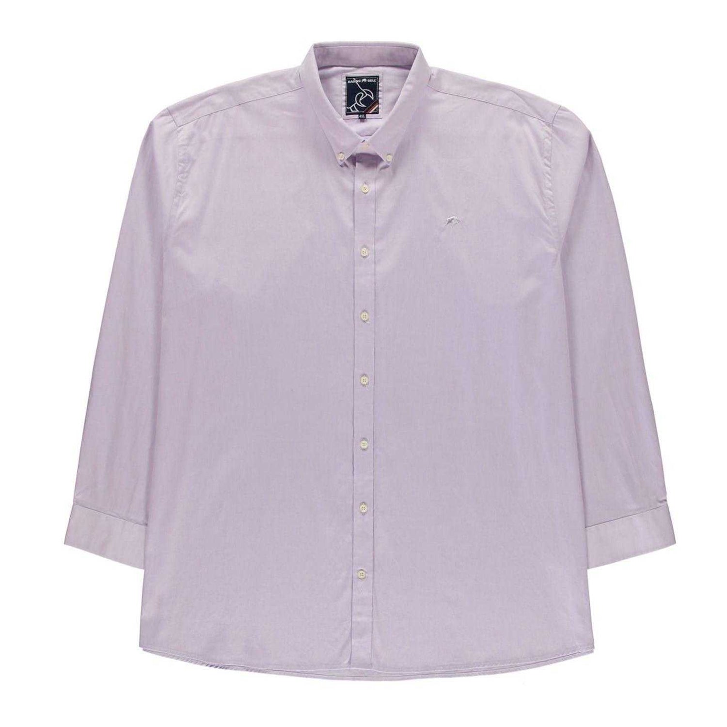 Purple - Front - Raging Bull Mens Plain Tall Long-Sleeved Shirt