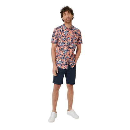 Peach - Lifestyle - Threadbare Mens Latham Floral Regular Shirt