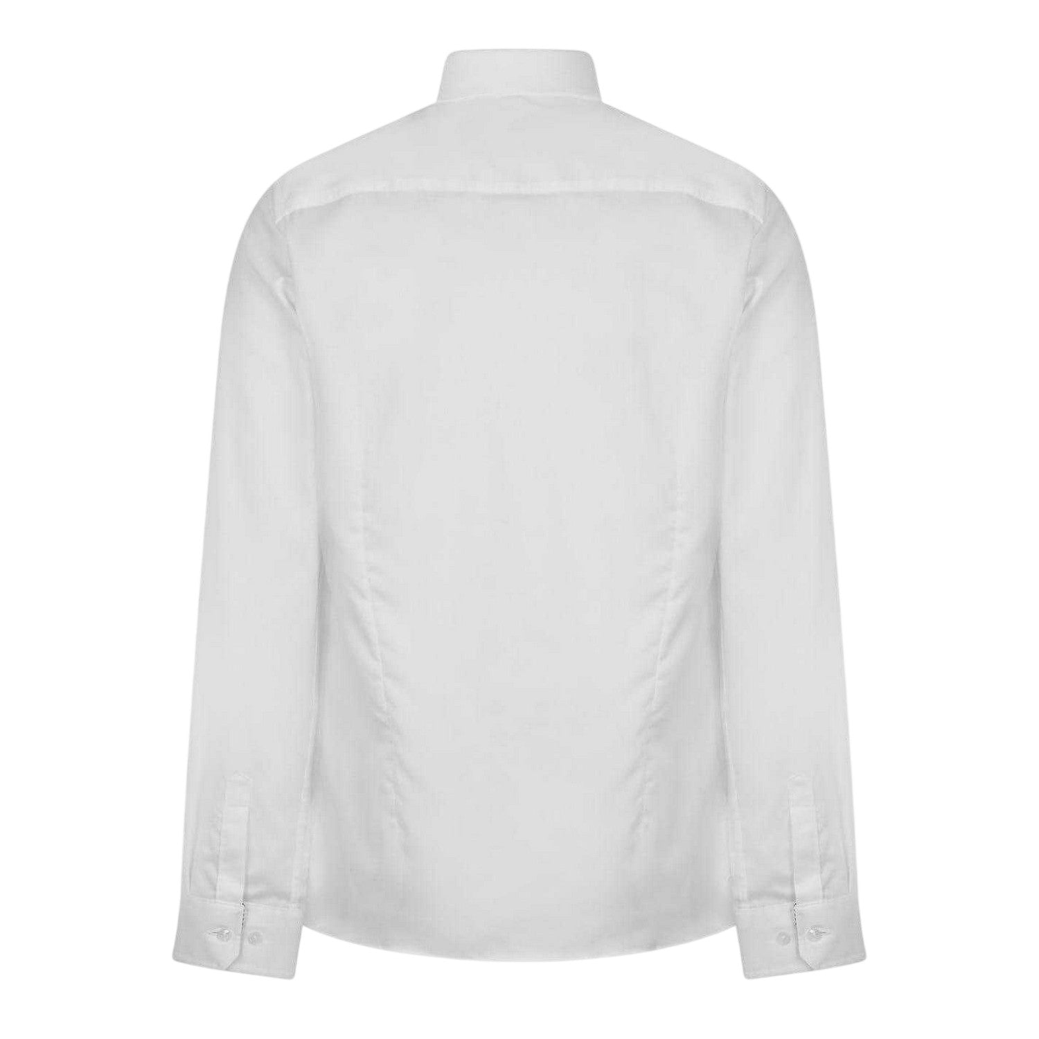 White - Back - Ted Baker Mens Holmess Slim Long-Sleeved Shirt