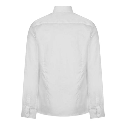 White - Back - Ted Baker Mens Holmess Slim Long-Sleeved Shirt