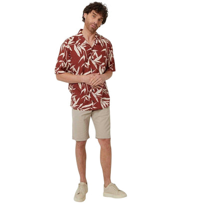 Rust - Lifestyle - Threadbare Mens Bamba Relaxed Fit Shirt